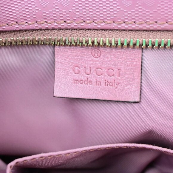 GUCCI Logo Imprime GG Pattern Shoulder Bag PVC Leather Pink GHW Italy 31YH147 - Picture 2 of 16